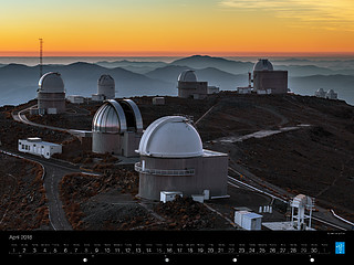 April – Sunset over La Silla