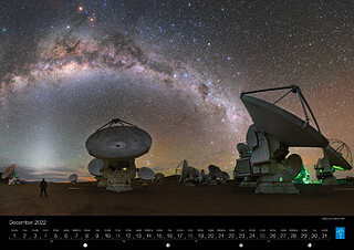 December - Galactic arch above ALMA