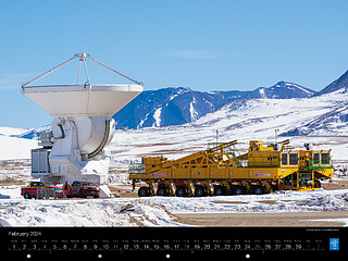 February - Lore bids farewell to an ALMA antenna