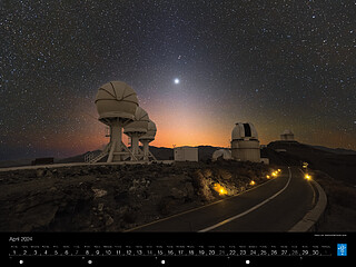 April - Venus over the BlackGEM telescopes