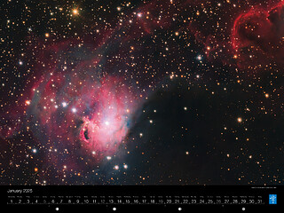 January — The Gum 3 nebula – A Koi-smic fish