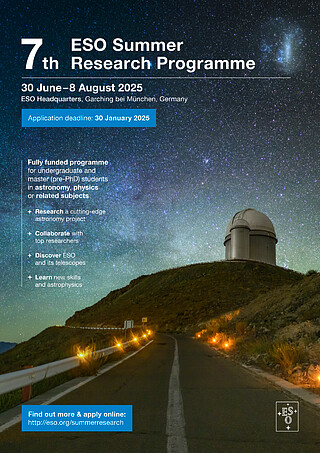 ESO Summer Student Research Programme 2025