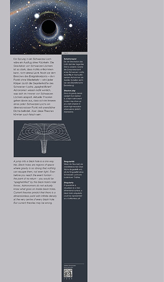 Black Holes (spaghettification, time dilatation, etc.)