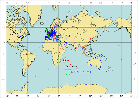 Location of 2763 Registered Participants