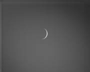 Venus' Slim Crescent