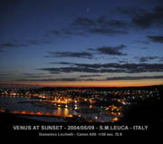 Venus above S.M. di Leuca