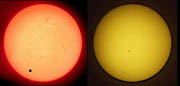 Comparison of Venus and Mercury Transits