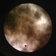 Venus Transit through Clouds