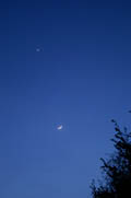 Venus Waxing Moon Crescent