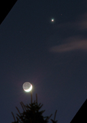 Moon and Venus